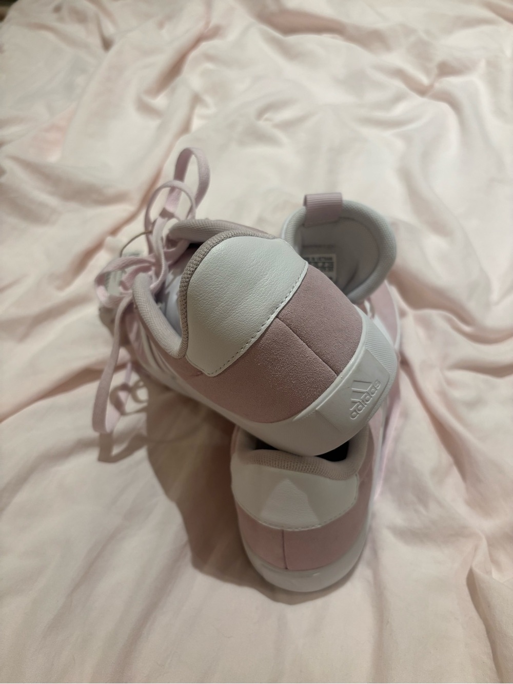 NWT adidas Women’s Light Pink Suede Low-Top Sneakers - Picture 7 of 7